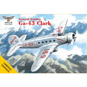   Sova-M - 1/72 GA-43  Clark  airliner (Swiss Air) repülő makett