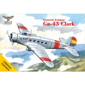   Sova-M - 1/72 GA-43  Clark  airliner (Spain livery) repülő makett