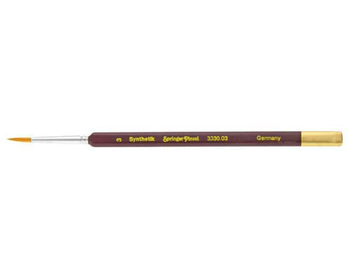 Springer pinsel - 3330 Triangular Painting Brush, Toray, Synthetic-hair, Size : 0