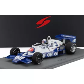   Spark - TYRRELL F1  008 TEAM ELF N 3 MONACO GP 1978 DIDIER PIRONI BLUE WHITE