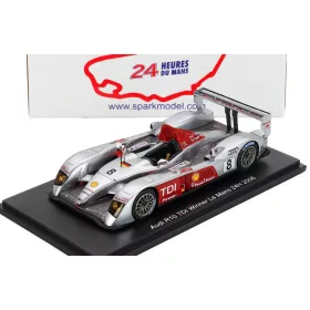   Spark - AUDI R10 TDI 5.5L TURBO V12 TEAM AUDI SPORT JOEST N 8 WINNER 24h LE MANS 2006 FRANK BIELA - MARCO WERNER - EMANUELE PIRRO SILVER RED