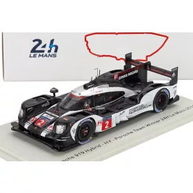   Spark - PORSCHE 919 HYBRID 2.0L TURBO TEAM PORSCHE N 2 WINNER 24h LE MANS 2016 ROMAIN DUMAS - NEEL JANI - MARC LIEB BLACK WHITE