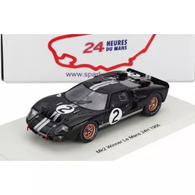   Spark - FORD USA GT40 MKII 7.0L V8 TEAM SHELBY AMERICAN INC. N 2 WINNER 24h LE MANS 1966 BRUCE McLAREN - CHRIS AMON BLACK SILVER