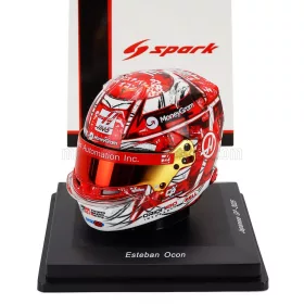   Spark - BELL HELMET  CASCO HELMET F1 ESTEBAN OCON TEAM MONEYGRAM HAAS N 31 CHINA GP 2025  RED WHITE