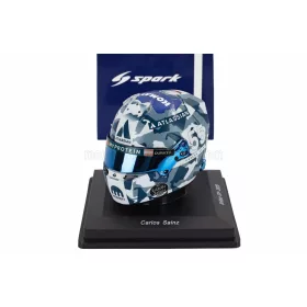   Spark - BELL HELMET  CASCO HELMET F1 CARLOS SAINZ TEAM ATLASSIAN WILLIAMS RACING N 55 BRITISH GP 2025  LIGHT BLUE WHITE