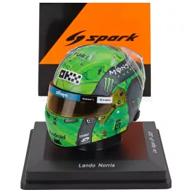   Spark - BELL HELMET CASCO HELMET F1 LANDO NORRIS WORLD CHAMPION TEAM MCLAREN N 4 LAS VEGAS USA GP 2025 GREEN BLACK