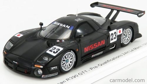 Spark-Model - Nissan R390 Gt1 3.5L Turbo N 23 Pre-Qualifications 24H Le Mans 1997 K.Hoshino - E.Comas - M.Kageyama Black