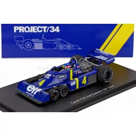   Spark - TYRRELL F1  P34 ELF 6-WHEELS N 4 2nd SWEDEN GP 1976 PATRICK DEPAILLER BLUE YELLOW