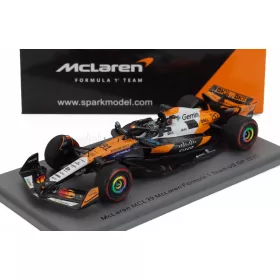   Spark - McLAREN F1  MCL39 TEAM MCLAREN N 81 5th USA GP 2025 OSCAR PIASTRI ORANGE CHROME BLACK