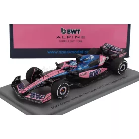   Spark - ALPINE F1  A525 TEAM BWT ALPINE N 10 LAS VEGAS USA GP 2025 PIERRE GASLY BLACK BLUE PINK