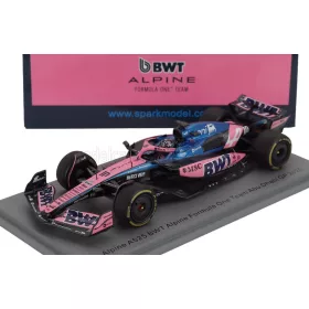   Spark - ALPINE F1  A525 TEAM BWT ALPINE N 10 ABU DHABI GP 2025 PIERRE GASLY BLACK BLUE PINK