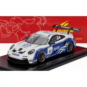   Spark - PORSCHE 911 992 GT3 N 55 PORSCHE CARRERA CUP ASIA CHAMPION 2024 ALESSANDRO GHIRETTI WHITE BLUE