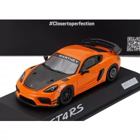   Spark - PORSCHE 718 (982) CAYMAN GT4 RS MANTHEY KIT 2024 PASTEL ORANGE BLACK