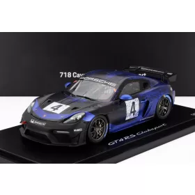   Spark - PORSCHE 718 (982) CAYMAN GT4 RS N 4 CLUBSPORT 2023 WITH SHOWCASE BLUE BLACK