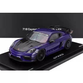   Spark - PORSCHE 718 (982) CAYMAN GT4 RS MANTHEY KIT 2024 WITH SHOWCASE ULTRAVIOLET PURPLE BLACK