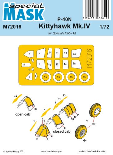 Special Hobby - P-40N/Kittyhawk Mk.IV Mask