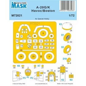 Special Hobby - A-20G/K Havoc/Boston MASK 1/72