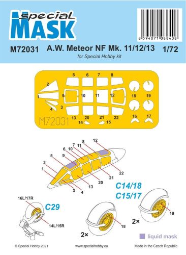 Special Hobby - A.W. Meteor NF Mk.11/12/13 MASK