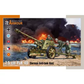   Special Hobby - 7 5 cm PaK 40 German Anti-tank Gun harcjármű makett