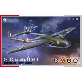   Special Hobby - DH.100 Vampire FB.Mk.9 Tropicalised Fighter-Bomber repülő makett