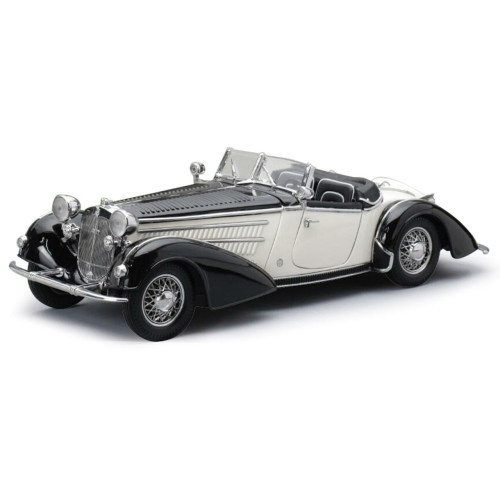 Sunstar - 1:18 1939 Horch 855 Roadster Black/White