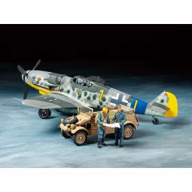   Tamiya - Messerschmitt Bf109 G-6 and KUbelwagen Type 82 Set repülő makett