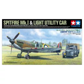   Tamiya - 1:48 Supermarine Spitfire Mk.I   Light Utility Car 10HP Tilly Set
