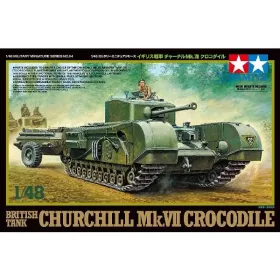   Tamiya - British Tank Churchill Mk.VII - Crocodile - 1 Figure tank makett