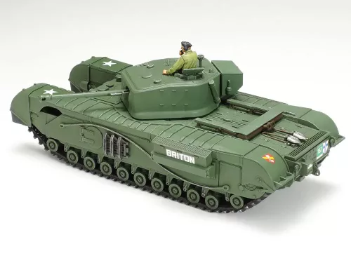 Tamiya - British Tank Churchill Mk.VII - Crocodile - 1 Figure tank makett