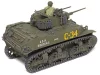 Tamiya - 1:48 U.S. Light Tank M5A1 Stuart - include 1 commander torso figure tank makett