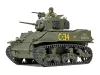 Tamiya - 1:48 U.S. Light Tank M5A1 Stuart - include 1 commander torso figure tank makett
