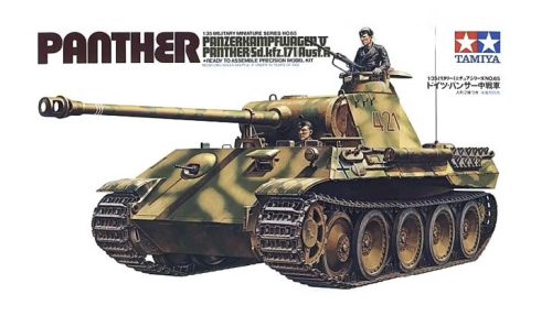 Tamiya - German Panther Ausf A Medium Tank - 2 Figures