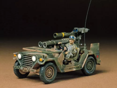 Tamiya - US M151A2 W/TOW Missle Launcher - 1 figure