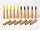 Tamiya - Tiger I Brass 88mm Projectiles for KwK36/L56 - FlaK 36/37 harcjármű makett