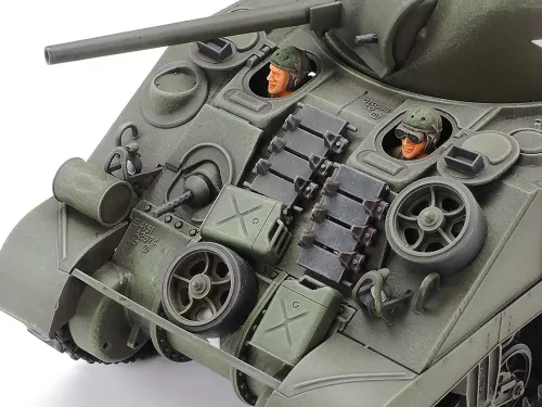 Tamiya - U.S. Medium Tank M4 Sherman - Early Production - 3 Figures tank makett