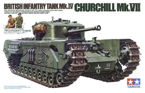Tamiya - British Infantry Tank Mk.Iv Churchill Mk.Vii - 6 Figures