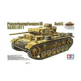  Tamiya - German Panzerkampfwagen Iii Ausf. L - 1 Figure tank makett