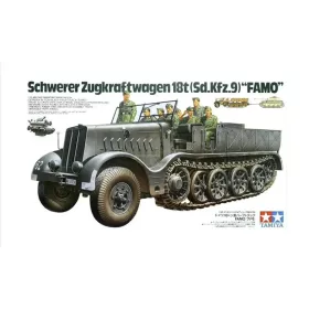 Tamiya - German 18-Ton Heavy Half-Track Famo - 8 Figures