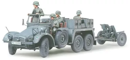 Tamiya - Krupp Towing Truck with 37mm Pak harcjármű makett