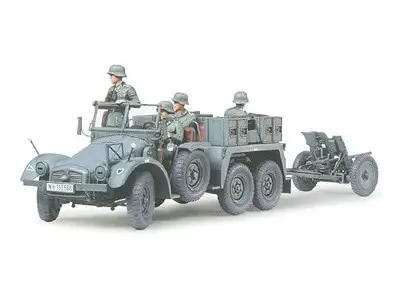 Tamiya - Krupp Towing Truck with 37mm Pak harcjármű makett