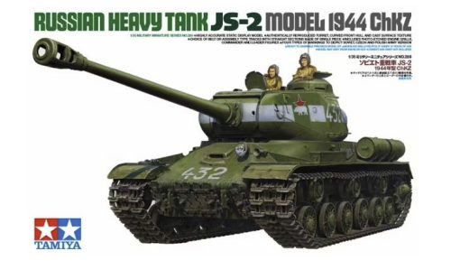 Tamiya - Russian Heavy Tank JS-2 Model - 1944 ChKZ - 2 figures