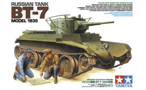 Tamiya - Russian Tank BT -7 Model 1935 - 2 figures