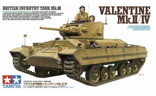 Tamiya - British Infantry Tank Mk.III Valentine Mk.II/IV - 2 figures