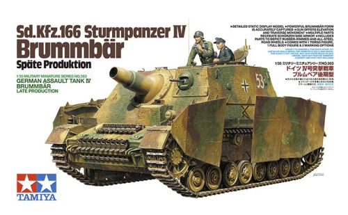 Tamiya - Sd.Kfz.166 Sturmpanzer IV Brummbar Late Production - 2 figures