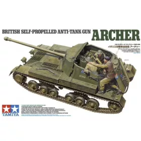   Tamiya - British Anti Tank Gun Archer - Self Propelled - 3 figures