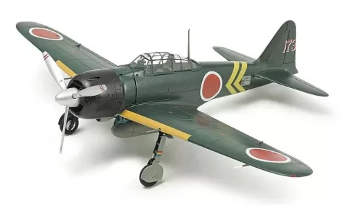 Tamiya - Mitsubishi A6M3/3a Zero Fighter Model 22 (Zeke) - 1 figure repülő makett
