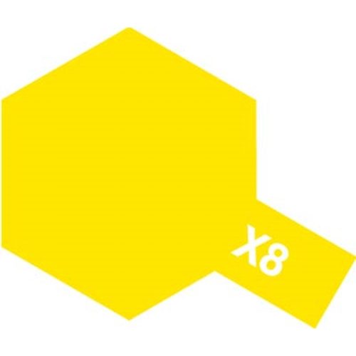 Tamiya - X-8 Lemon Yellow - Acrylic Paint (Gloss) 23 ml