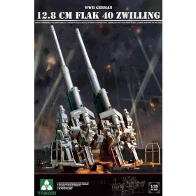   Takom - WWII German 12.8 cm FlaK 40 Zwilling harcjármű makett