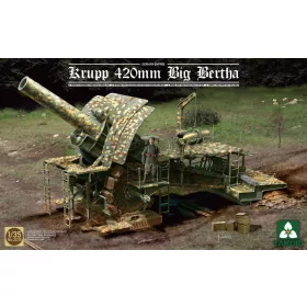   Takom - German Empire 420mm Big Bertha Siege Howitzer harcjármű makett