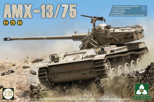 Takom - I.D.F Light Tank AMX-13/75 2 in 1